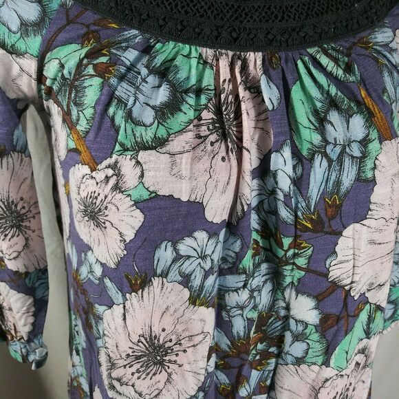 Meadow Rue for Anthropologie Floral Print Top - Small - Picture 5 of 6